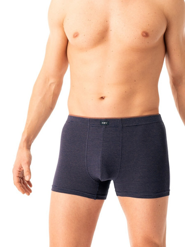 Calzoncillos bóxer para hombre Key MXH 358 azul marino - algodón, cómodos y transpirables