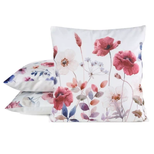 Funda cojín 45x45 Mink 36 Eurofirany terciopelo flores