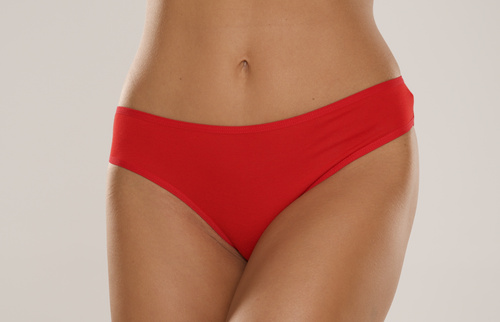 004 Limited Braguitas de mujer De Lafense - clásicas, tiro bajo, viscosa - rojo