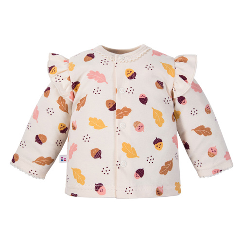 Caftán para bebé Fluffy Tails Eevi - crudo, algodón, estampado otoñal