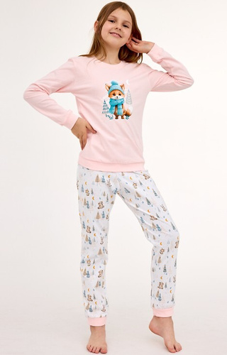 594/192 592/192 Pijama de algodón Fox Cornette para niña, zorro, manga larga
