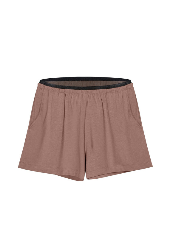 Short pijama Mefemi Mila PDI1 viscosa suave cómodo mujer mokka