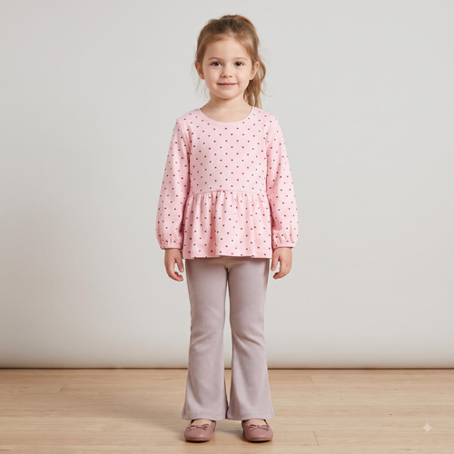 Blusa para niña Nicol Tosia 225139 100% algodón rosa con volante
