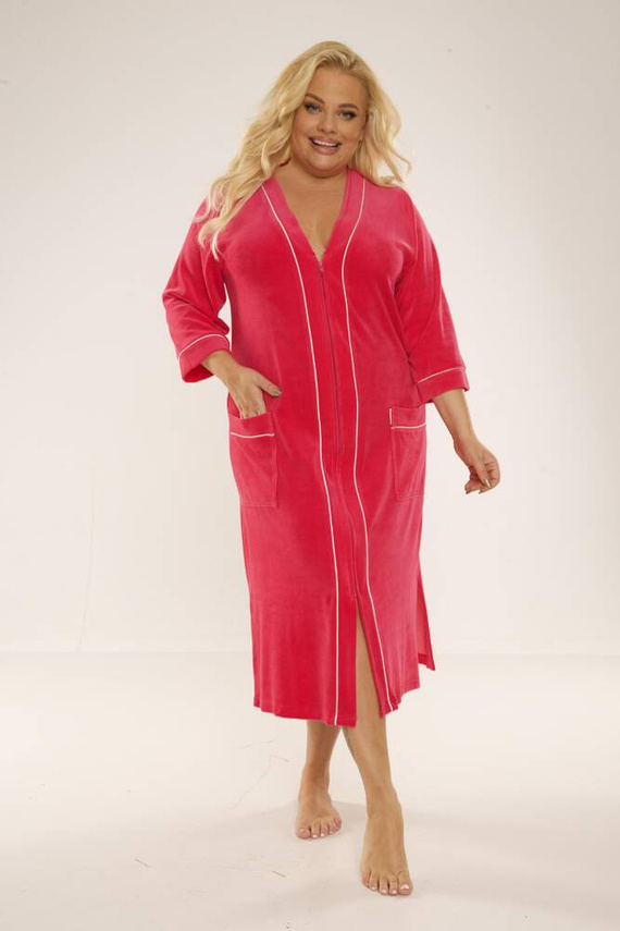 974 / 352 Bata de mujer Velour Forex - frambuesa