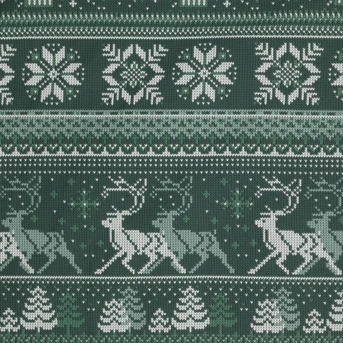 Ropa de cama de Navidad Clover Eurofirany verde oscuro - algodón ranforce, reversible