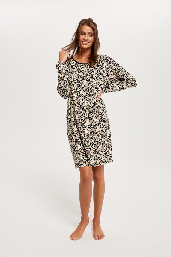 Camisón de manga larga Guyana Mujer Moda Italiana - estampado