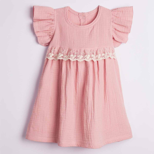 Nicol 224256 Vestido de Muselina para Niña 100% Algodón para Verano