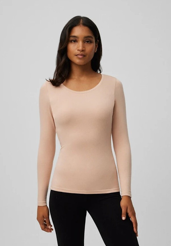 Camiseta térmica de mujer Ysabel Mora 70017 nude- suave, transpirable, hipoalergénica, manga larga