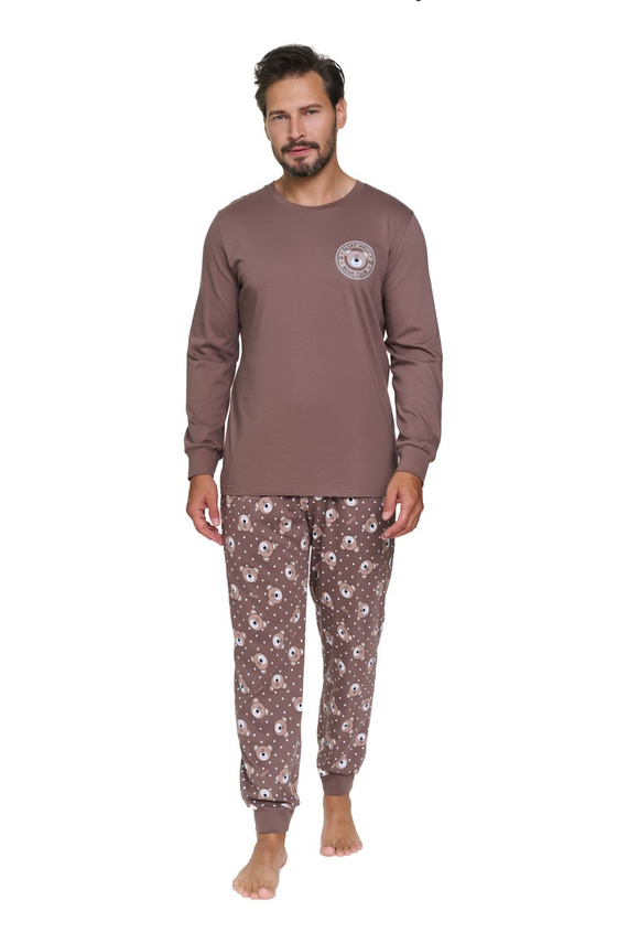 Doctor Nap 7508 Bear Club Pijama mujer marrón 100% algodón ositos