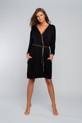 Albornoz Eila Moda Italiana manga 3/4 - estampado leopardo