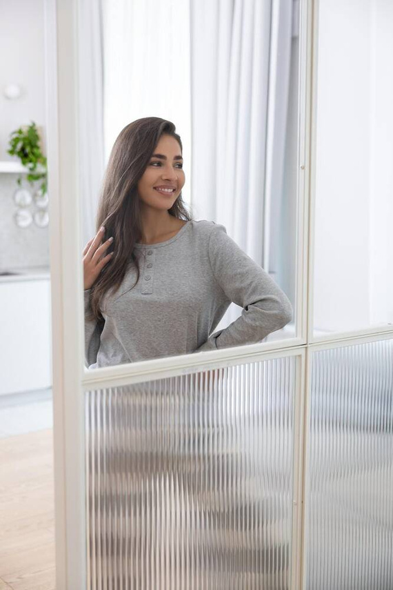 Sensis Vesper Pijama de mujer - gris-crema