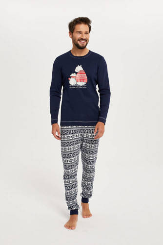 Arktyka Pijama de hombre Moda Italiana - azul marino