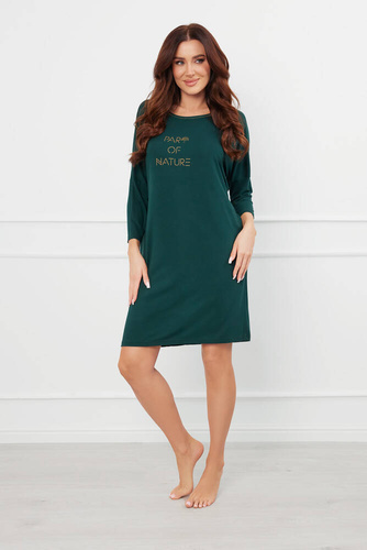 Natura 3/4 camisón Moda Italiana - verde