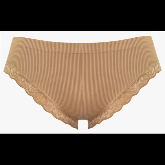 Braguitas mujer Sesto Senso 6108 encaje sin costuras elásticas beige