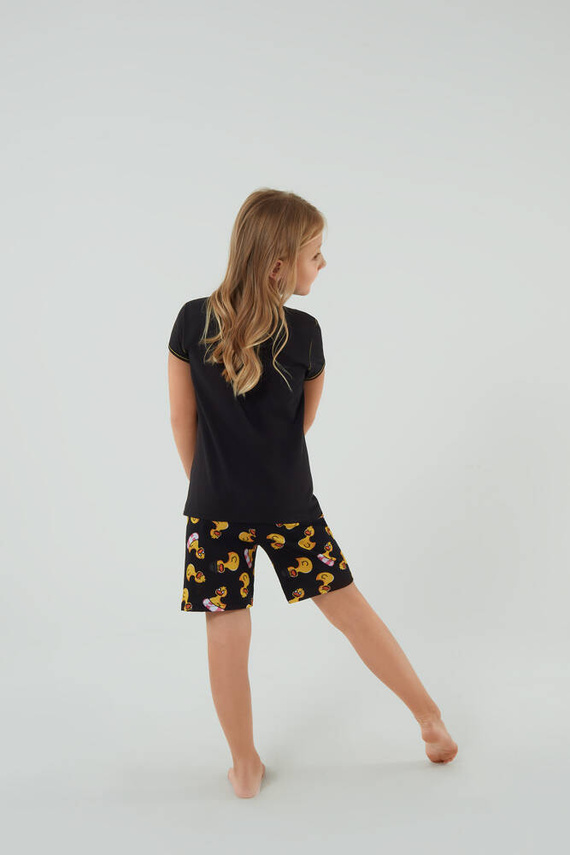 Anatre Italian Fashion pijama de niña - negro/estampado