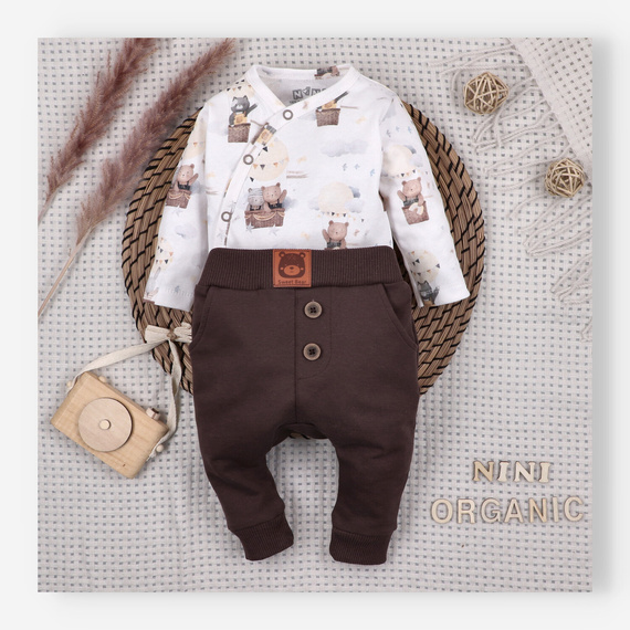 Body Nini Balloon Friends 100% algodón orgánico, fabricado en Polonia