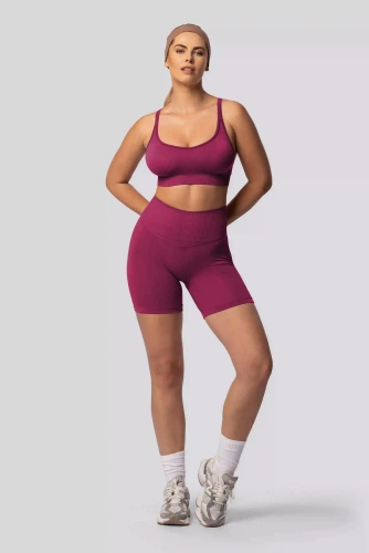 Spaio PUSH-UP PRO shorts moldeadores sin costuras tiro alto fitness red wine