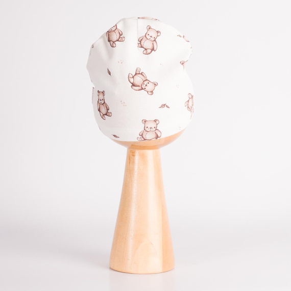 227054 Nicol BENEK Gorro para bebé 100% algodón crema con ositos