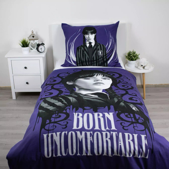 Ropa de cama de algodón Wednesday Handy Thing 140x200 Jerry Fabrics morada