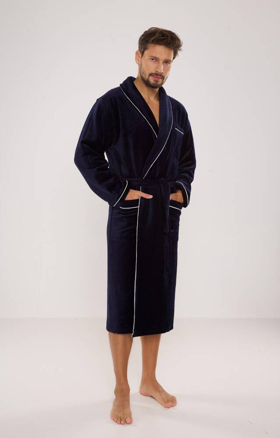 735 Bata de hombre Manuele De Lafense - azul marino