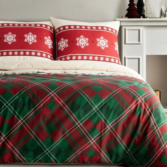 Ropa de cama navideña Austin Eurofirany 100% algodón 105 g/m² con cremallera
