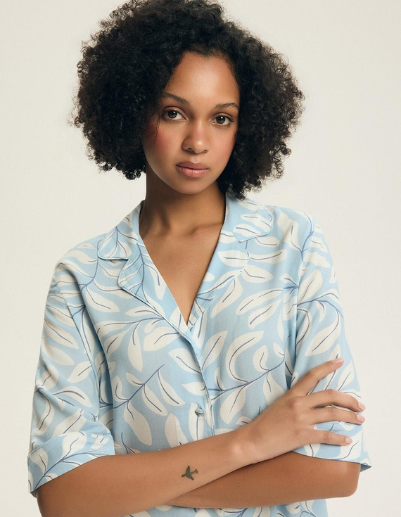 Pijama mujer 44482 Estes 100% viscosa con botones