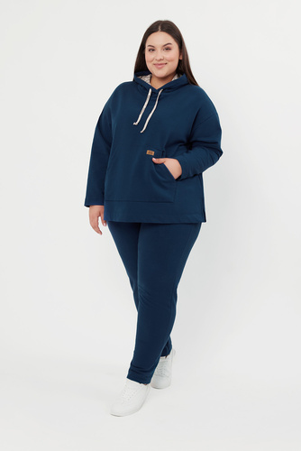 Lagos Sudadera con capucha Mujer Moda Italiana - denim