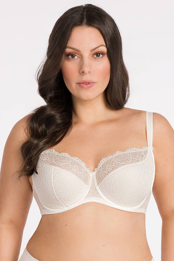 Gorsenia K 357 Blanca Sujetador semi-acolchado talla grande - crudo