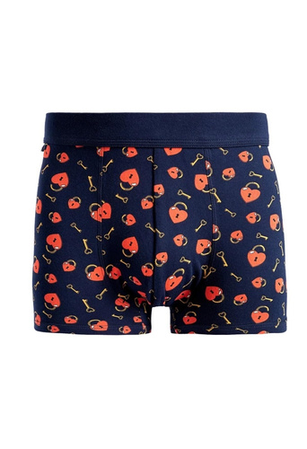 Calzoncillos bóxer Moraj MBX600-366 'Love Stock' para hombre - Algodón de primera calidad, Azul marino, Regalo en tarro de cristal