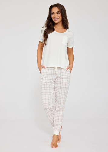 Pijama de señora Cornette Dolce Vita 880/331, 100% algodón, manga corta