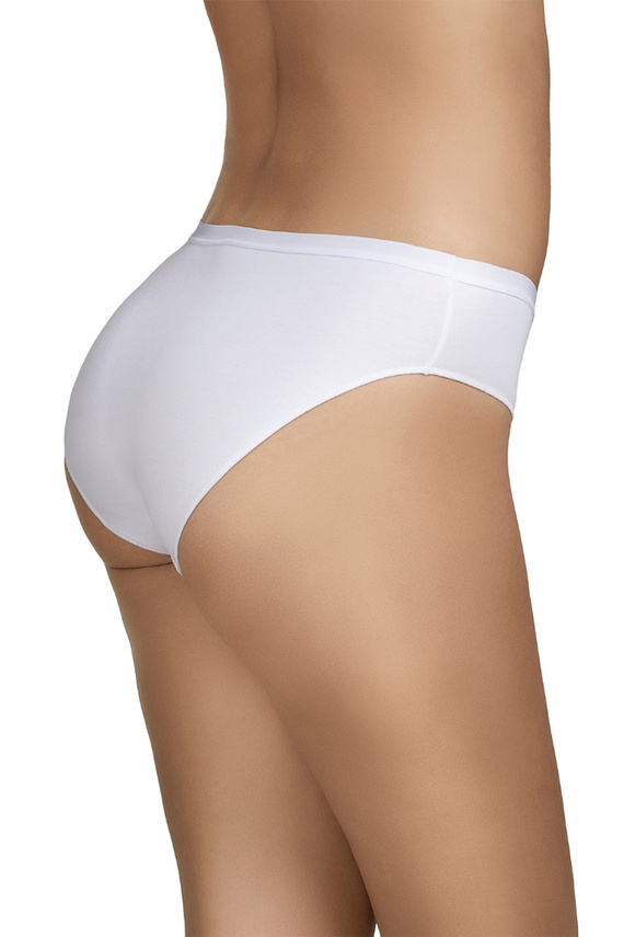 Braguitas bikini Selene 400 blancas pack de 2, algodón liso clásico