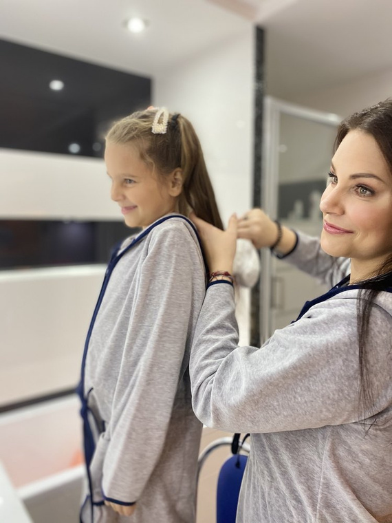 374 / 375 Albornoz infantil Desiree - gris