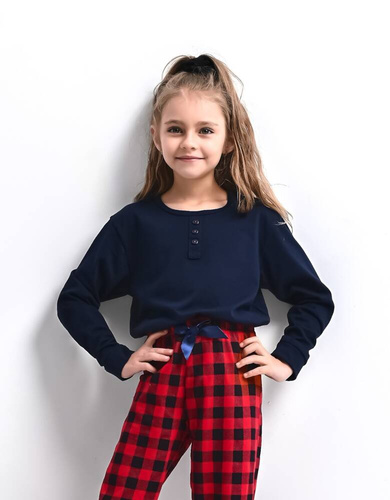 Bonnie Kids Sensis pijama de niña - azul marino