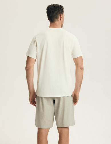 Pijama hombre Henderson 43454 Nigri crema – 100% algodón verano