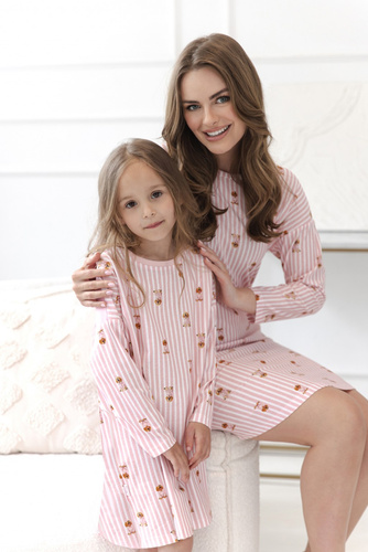 Camisón Taro Ardenia 3635 Marrón 100% Algodón Para Lactancia