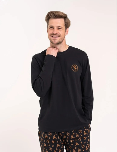 Pijama para hombre Moraj PDM3000-003 gris manga corta pantalones cortos