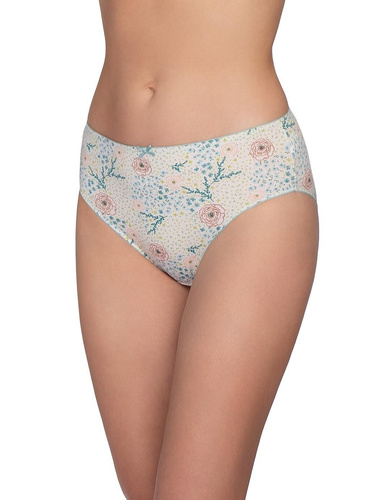 Panties L-120 BI-103 Lama – Algodón, corte clásico bikini, 3 piezas