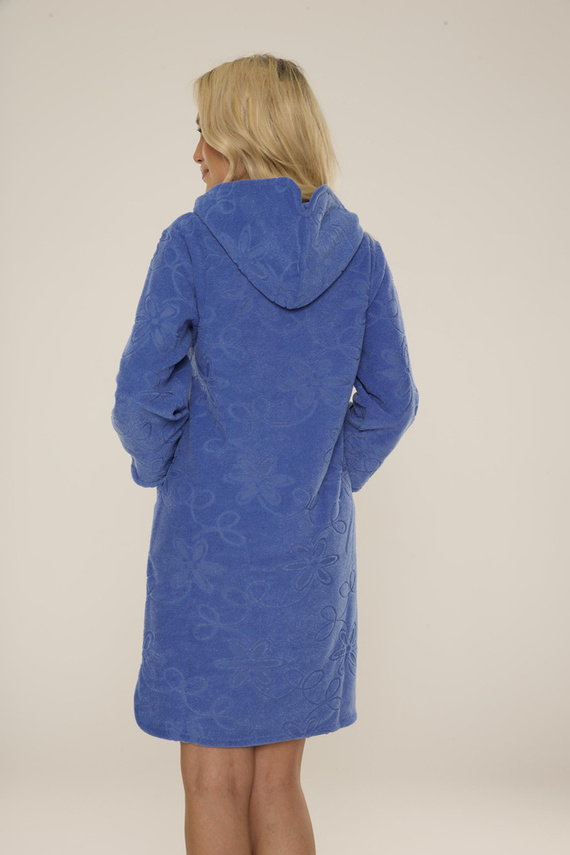 409 Albornoz corto de jacquard para mujer De Lafense- denim