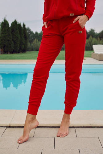 Todra Pantalones de chándal Moda Italiana- rojo