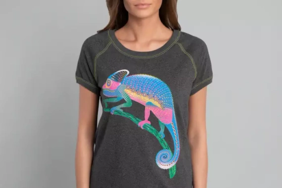 Volta camisón manga corta Moda Italiana - melange oscuro/verde