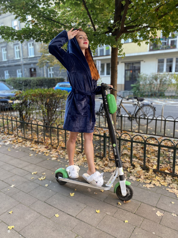 626 Abigail Bata corta de mujer Forex - azul marino