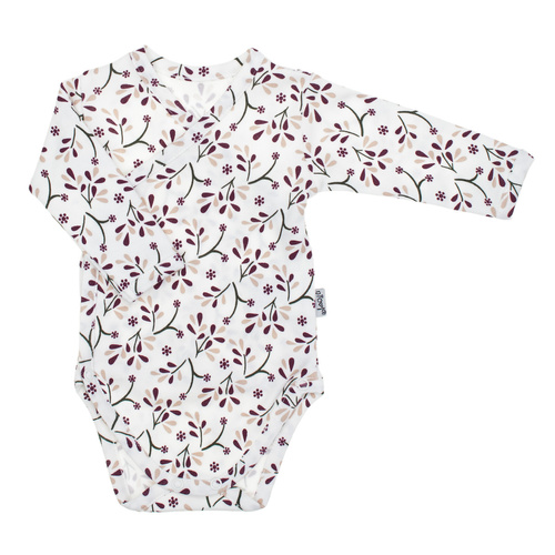 217094 Alisa Nicol body de algodón de manga larga - estampado floral