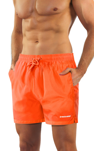 Sesto Senso bañador hombre shorts de playa secado rápido con bolsillos orange