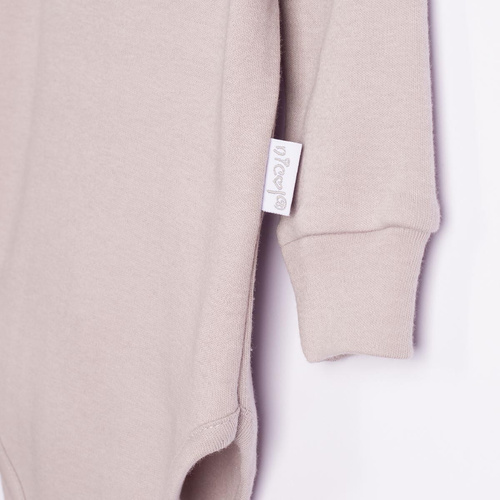 228096 Nicol FARMA Body para bebé gris manga larga Henley algodón