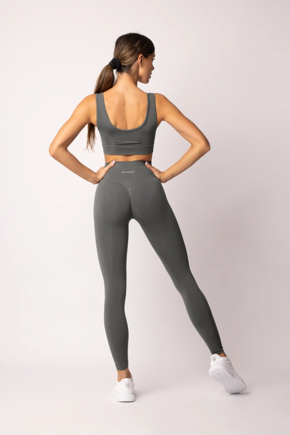Leggings de mujer SPAIO Flex Innergy 2.0 grafito sin costuras, soporte de recuperación
