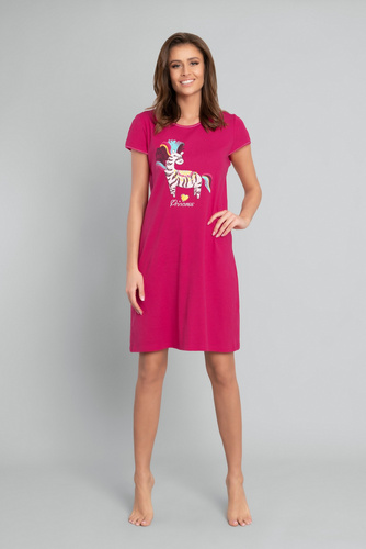 Camisón de manga corta Crazy Italian Fashion - carmesí