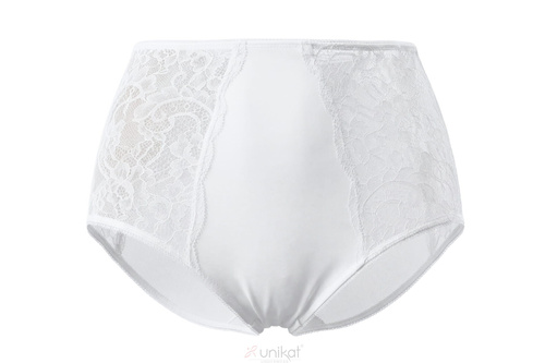 Unikat Solen braguitas cintura alta blancas encaje modelador cómodas