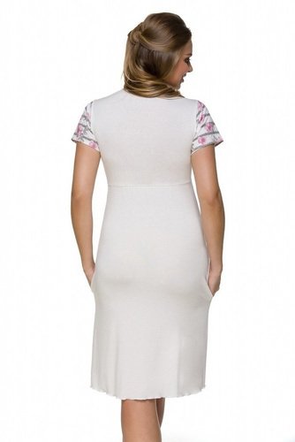 3121 K Camisón de maternidad y lactancia Lupoline- crudo