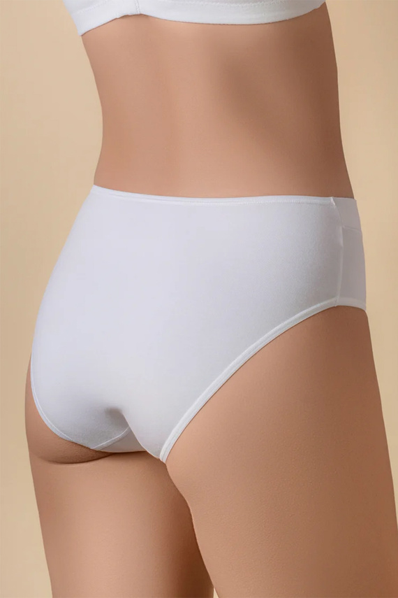 Selene Blanca Braguitas de Algodón Blancas de Cintura Alta Cómodas Clásicas