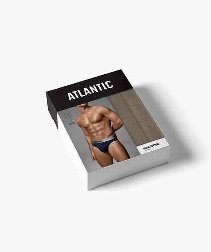 Slips deportivos para hombre Atlantic 2MP-1589 – ajuste perfecto, elasticidad y comodidad, 2 unidades